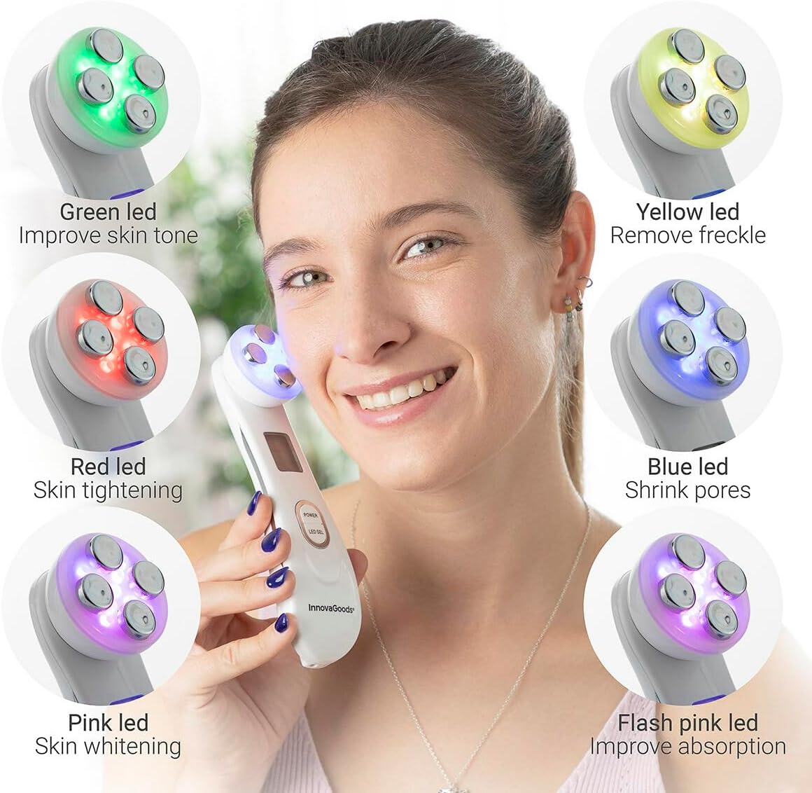 Pamrel™ Skin Light – LED Facial Therapy Device
