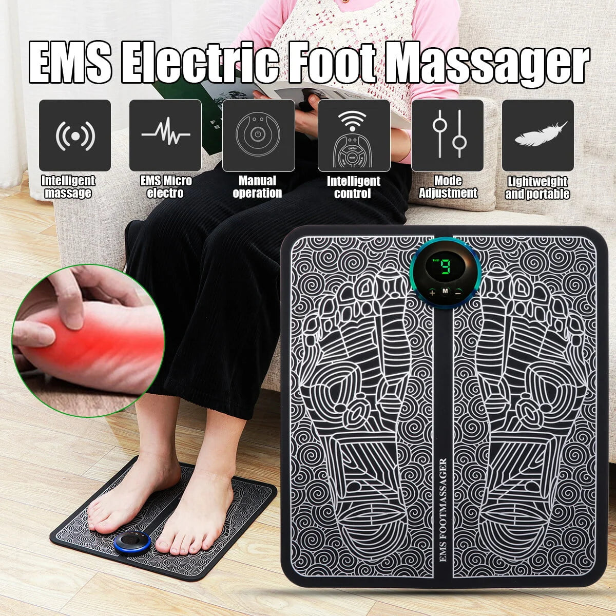 Pamrel™ Electric Mat – EMS Foot Massager